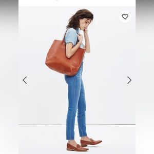 Madewell The Transport Tote in English Saddle